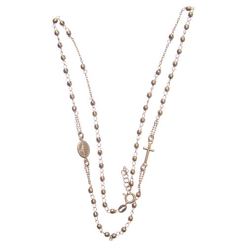Classic rosary choker gold colour in 925 sterling silver 3