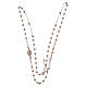 Classic rosary choker gold colour in 925 sterling silver s3