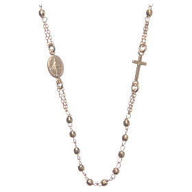 Classic rosary choker gold colour in 925 sterling silver