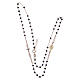 Classic rosary choker gold and black 925 sterling silver s3