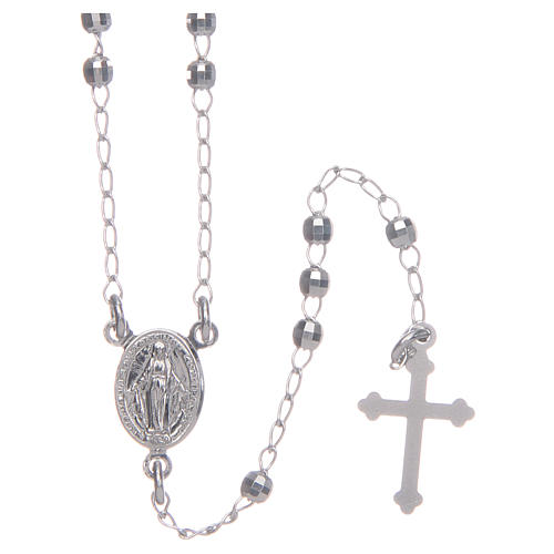 Rosario classico colore silver argento 925 1