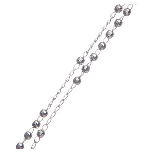 Rosario classico colore silver argento 925 3