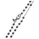 Classic rosary smoky black in 925 sterling silver s4