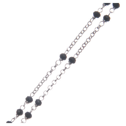 Classic rosary black in 925 sterling silver 3
