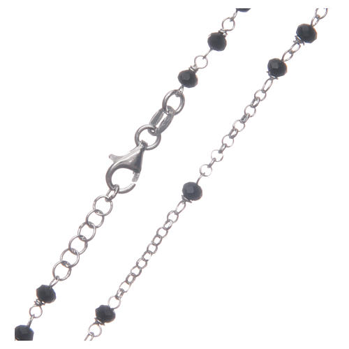 Classic rosary black in 925 sterling silver 4