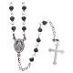 Classic rosary black in 925 sterling silver s1