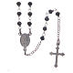 Classic rosary black in 925 sterling silver s2