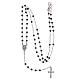 Classic rosary black in 925 sterling silver s5