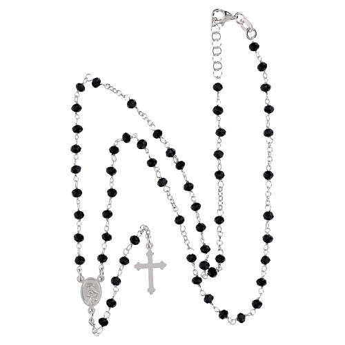 Classic rosary black in 925 sterling silver 4