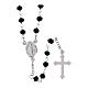 Classic rosary black in 925 sterling silver s2