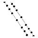 Classic rosary black in 925 sterling silver s3