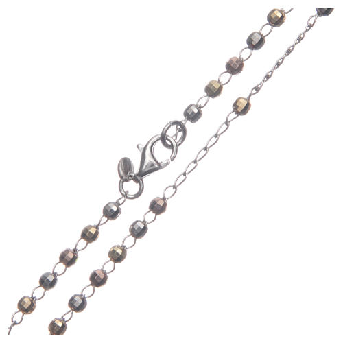 Chapelet classique multicolore argent 925 4