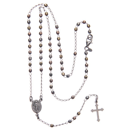 Rosario classico multicolor argento 925 5