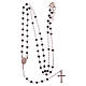 Classic rosary rosè and black colour in 925 sterling silver s5