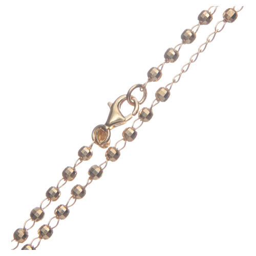 Rosenkranz im klassischen Stil aus 925er Silber mit Perlen, Gold 4
