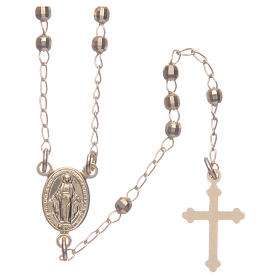 Classic rosary gold colour in 925 sterling silver