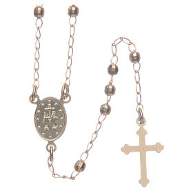 Classic rosary gold colour in 925 sterling silver