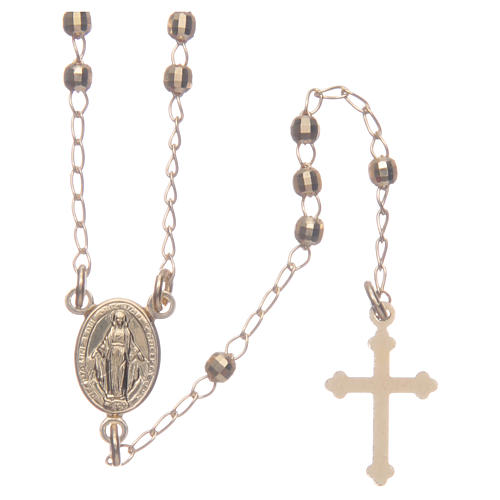 Classic rosary gold colour in 925 sterling silver 1