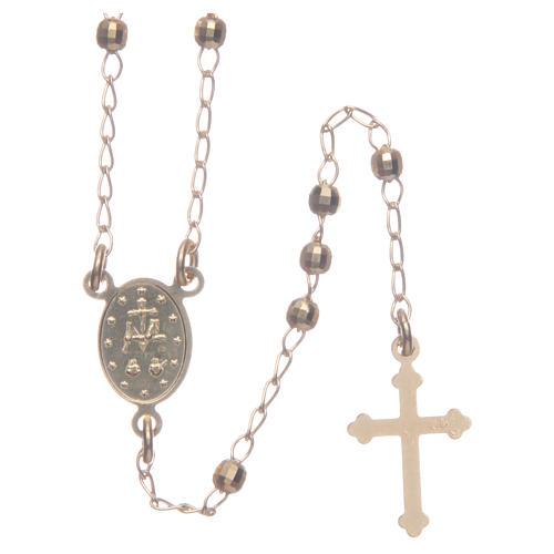 Classic rosary gold colour in 925 sterling silver 2