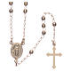 Classic rosary gold colour in 925 sterling silver s1