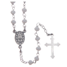 Classic rosary white in 925 sterling silver