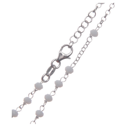 Classic rosary white in 925 sterling silver 3