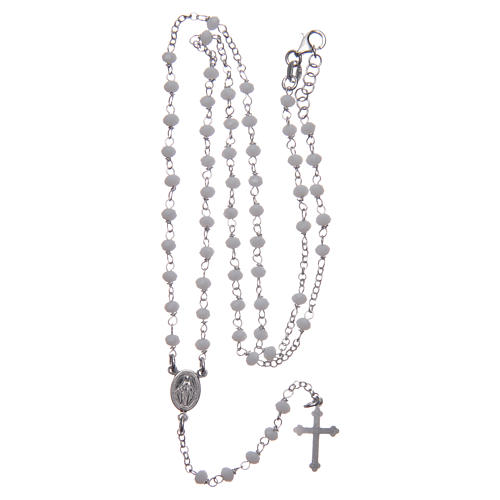 Classic rosary white in 925 sterling silver 4