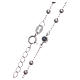 Rosario classico silver zirconi neri argento 925 s4