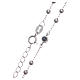 Classic rosary silver with black zircons in 925 sterling silver s4