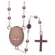 Classic rosary rosè with black zircons 925 sterling silver s2