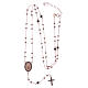 Classic rosary rosè with black zircons 925 sterling silver s5