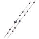 Rosary choker Saint Rita silver with black zircons in 925 sterling silver s3