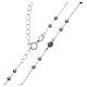 Rosary choker Saint Rita silver with black zircons in 925 sterling silver s4