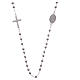 Classic rosary Saint Rita silver with white zircons in 925 sterling silver s2