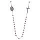 Rosary choker Saint Rita silver with black zircons in 925 sterling silver s1