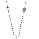 Rosary choker Saint Rita silver with black zircons in 925 sterling silver s2