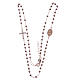 Rosario girocollo Santa Rita rosé zirconi bianchi argento 925 s3