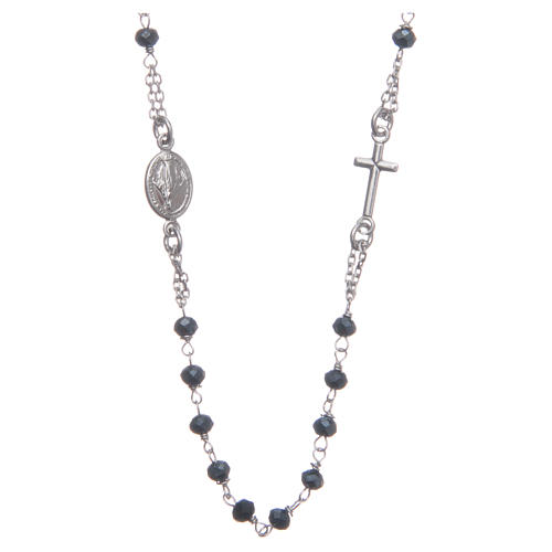 Rosary choker Saint Rita in 925 sterling silver 1