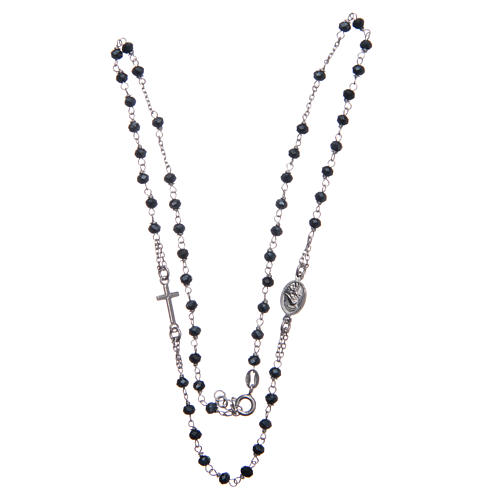 Rosary choker Saint Rita in 925 sterling silver 3