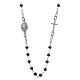 Rosary choker Saint Rita in 925 sterling silver s1