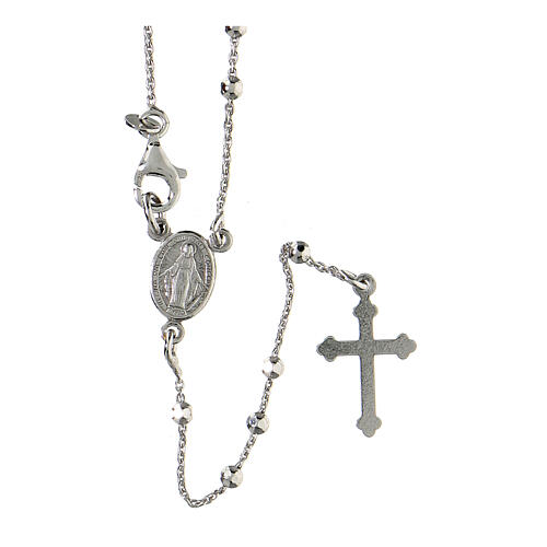 Classic rosary choker Saint Rita in 925 sterling silver 1
