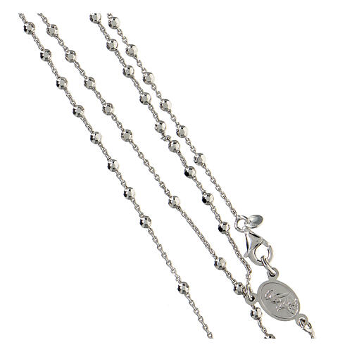 Classic rosary choker Saint Rita in 925 sterling silver 3