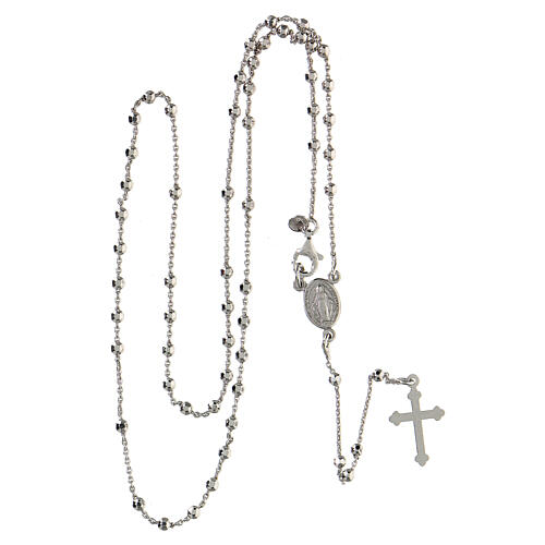Classic rosary choker Saint Rita in 925 sterling silver 4