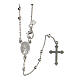 Classic rosary choker Saint Rita in 925 sterling silver s2