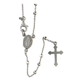 Classic rosary choker Saint Rita in 925 sterling silver