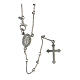 Classic rosary choker Saint Rita in 925 sterling silver s1