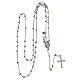Classic rosary choker Saint Rita in 925 sterling silver s4