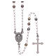 Klassischer Halskette Rosenkranz Heilige Rita vielfarbiges 925er Silber s1