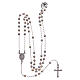 Klassischer Halskette Rosenkranz Heilige Rita vielfarbiges 925er Silber s5