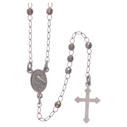 Rosary choker Saint Rita classic model in 925 sterling silver 2